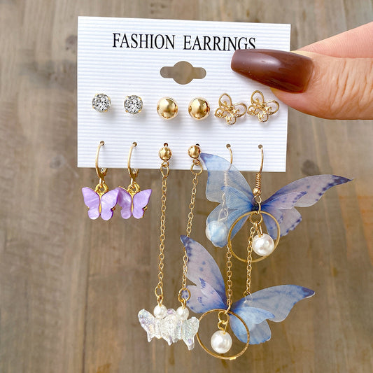 Sweet Butterfly Earrings Sets